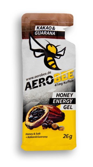Żel energetyczny miodowy z kakao i guaraną AeroBee Classic Kakao Guarana 26 g