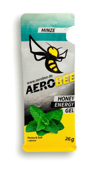 Żel energetyczny miodowy z miętą naturalny zdrowy skuteczny AeroBee Classic Minze 26 g