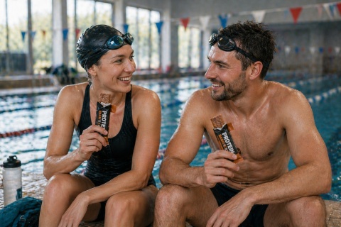 Baton białkowy słony karmel z nasionami chia Chia Charge Protein Crispy Bar Vegan Salted Caramel 60g