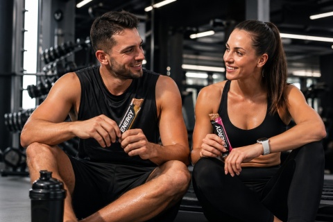 Baton energetyczny nugatowy skuteczny Etixx Energy Bar Nougat 2:1 Carb Ratio 37g