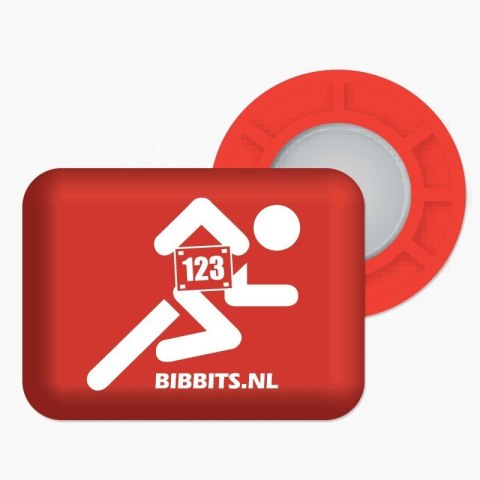 BibBits magnesy - biegacz czerwony
