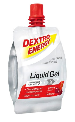 Żel energetyczny wiśnia z kofeiną skuteczny Dextro Energy Liquid Gel Cherry 60ml