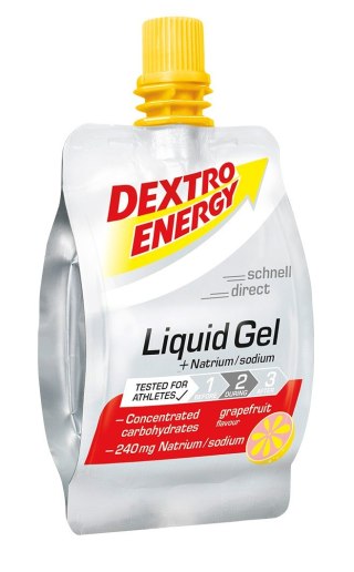 Żel energetyczny skuteczny grejpfrut z sodą Dextro Energy Liquid Gel Grapefruit 60ml