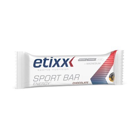 Baton energetyczny czekoladowy o smaku czekoladowym skuteczny Etixx Energy Sport Bar Chocolate 40g