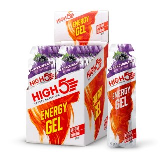 Żel energetyczny o smaku czarnej porzeczki skuteczny smaczny dobry High5 Energy Gel Blackcurrant 40g