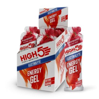 Żel energetyczny z elektrolitami o smaku malinowym skuteczny smaczny High5 Energy Gel Electrolyte Raspberry 60g
