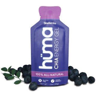 Żel energetyczny z chia borówka zdrowy naturalny skuteczny bio Huma Gel Blueberries 43g