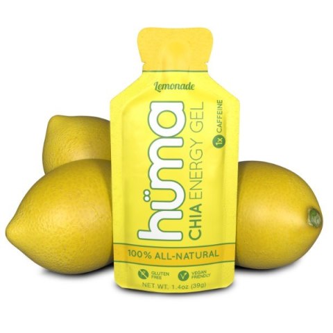 Żel energetyczny z kofeiną z chia lemoniada zdrowy naturalny skuteczny bio Huma Gel Lemonade 25 mg kofeiny 39g