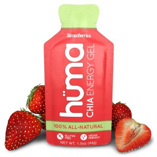 Żel energetyczny truskawka z chia naturalny zdrowy skuteczny bio Huma Gel Strawberries 42g
