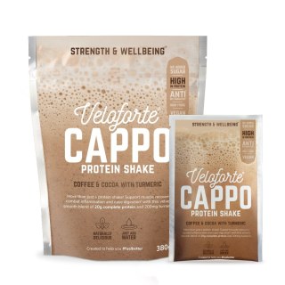 Veloforte Cappo - napój białkowy w proszku z kurkumą (kawa-kakao) 38 g