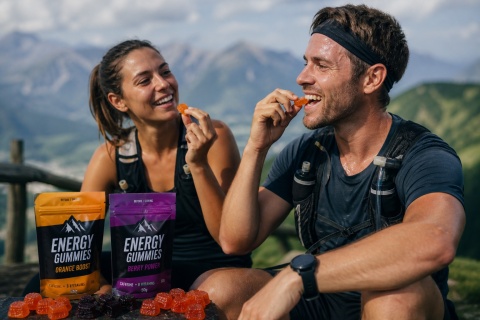Żelki energetyczne galaretki bio z kofeiną naturalne skuteczne Clif Bloks Black Cherry 100 mg kofeiny 60g