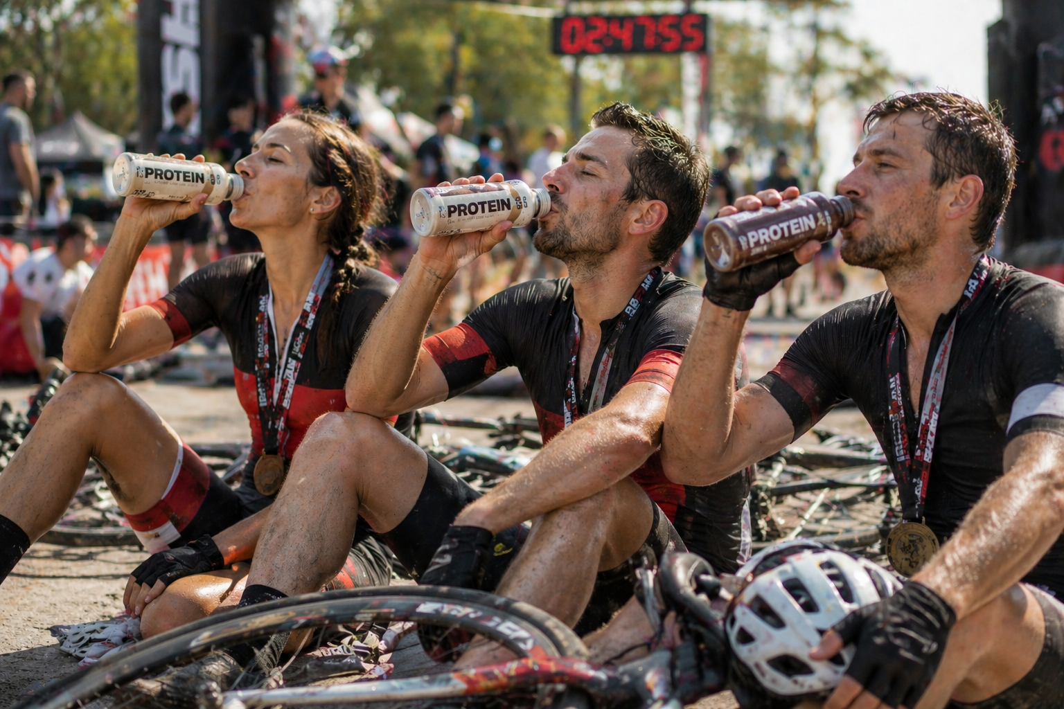 napoje białkowe dla rowerzystów kolarzy dla mtb